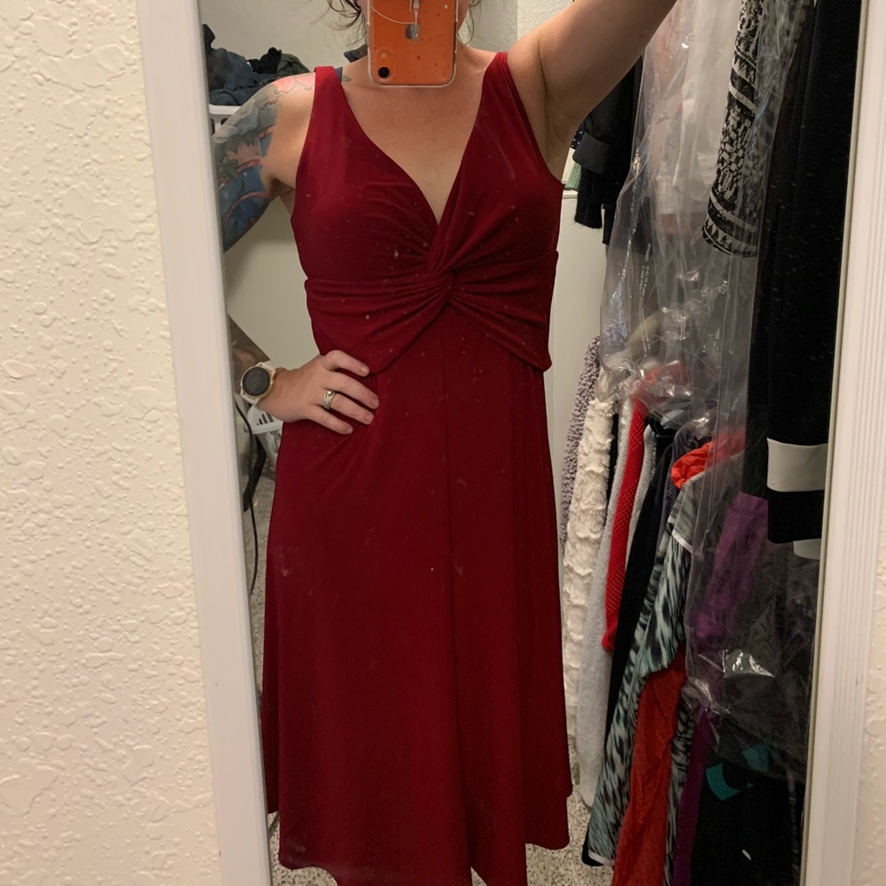 Beautiful and comfortable burgundy dress